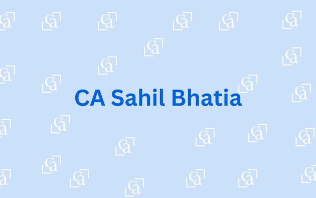 CA Sahil Bhatia - Chartered Accountant Firm in Faridabad